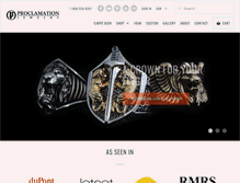 Tablet Screenshot of proclamationjewelry.com